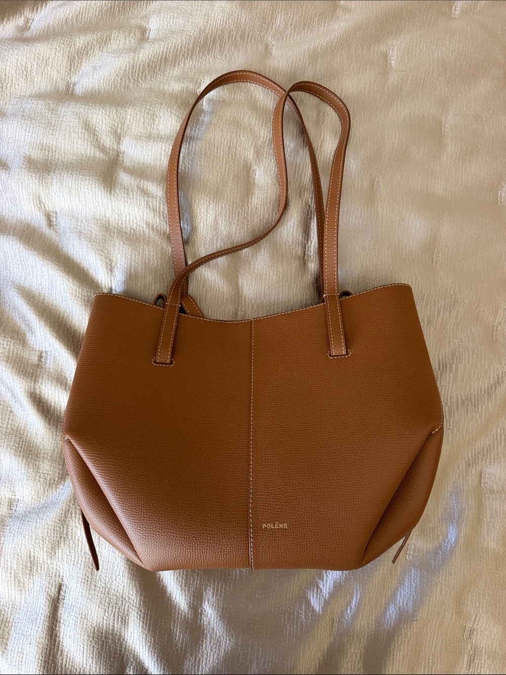Polene Mini Cyme Camel Bag
